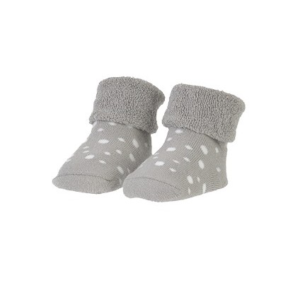 Organic Socks Grey White Dots