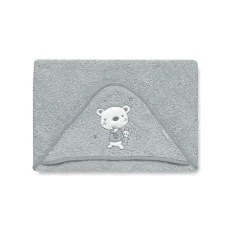 Maxicapa Baño Ositos Gris 