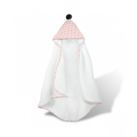 Toalla Little Fun Peach Pompon     