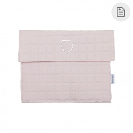 PORTADOCUMENTOS GOFRE ROSA 3x