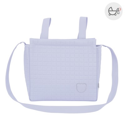 BOLSO PANADERA GOFRE CELESTE 