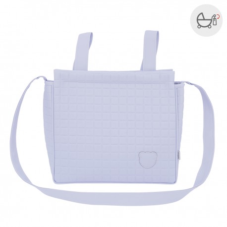 BOLSO PANADERA GOFRE CELESTE 
