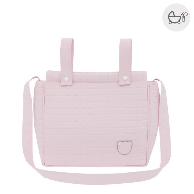 BOLSO PANADERA GOFRE ROSA 13x
