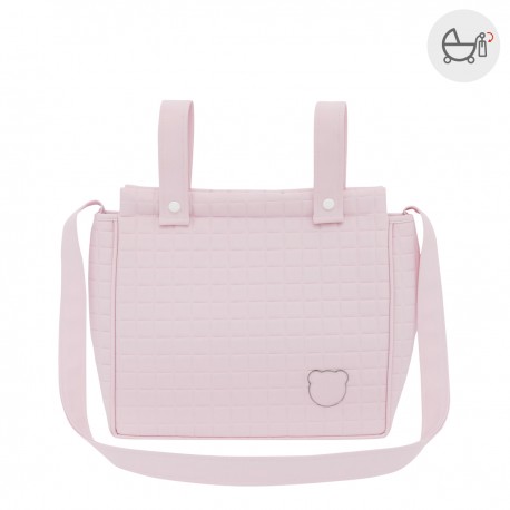 BOLSO PANADERA GOFRE ROSA 13x