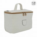 BOLSO VANITY GOFRE BEIGE 16x2