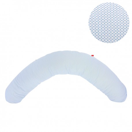 COJIN DE LACTANCIA ERGO 16x110x63 CM BE GIRAFFE AZUL