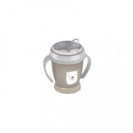 Taza antigoteo con pajita fle