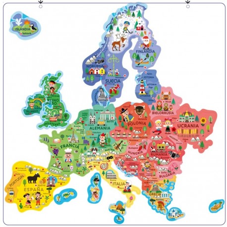 Mapa Europa Magnetico