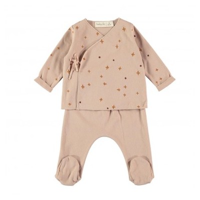 Jubon+Polaina Crosdots Nude 1M