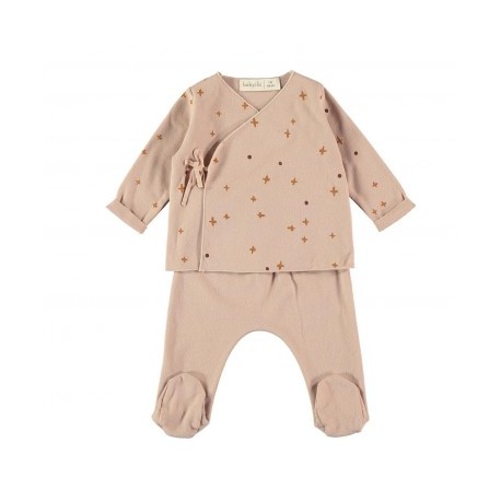 Jubon+Polaina Crosdots Nude 1M