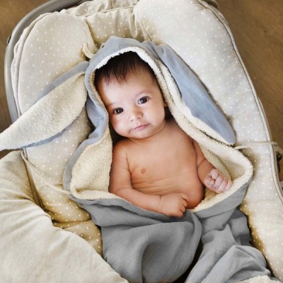 Capa Baño Bunny Blue Star