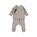 Jubon+Polaina Crosdots Gris 1M