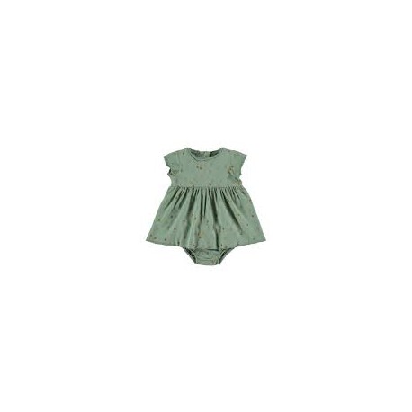 Vestido+CulotteDotsVerde 6/12M