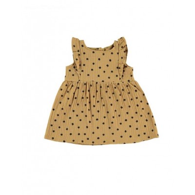 Vestido+CulotteDots Ocre 3/6M