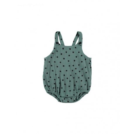 Pelele Corto Dots Verde 1/3M