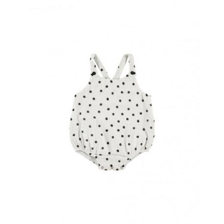 Pelele Corto Dots Blanco 1/3M