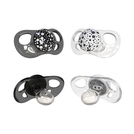 2x Chupete P Coral Blanco 0-