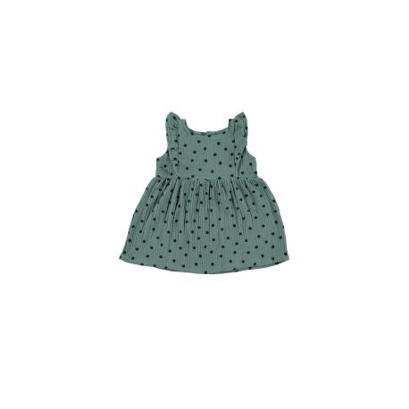 Vestido+Culotte DotsVerde 3/6M