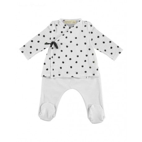 Jubon+Polaina Dots Verde 0M