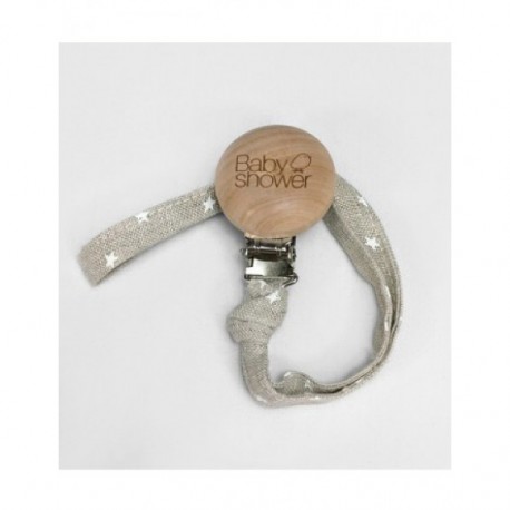 Pinza Chupete White Ministars