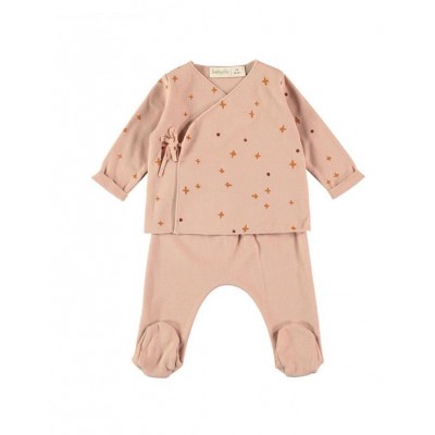 Jubon+Polaina Crosdots Nude 0M