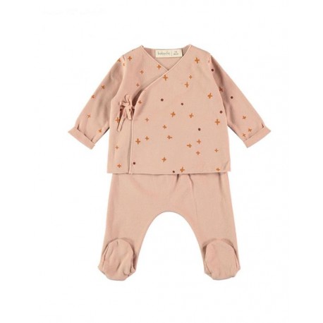 Jubon+Polaina Crosdots Nude 0M