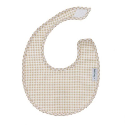 Babero Redondo Beige/Vichy