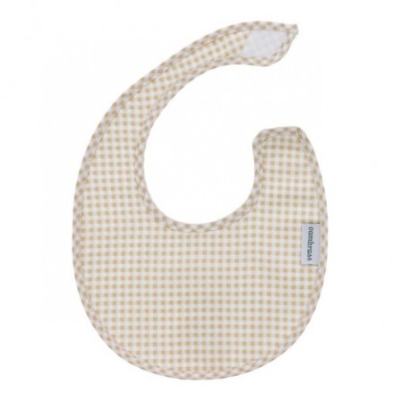 Babero Redondo Beige/Vichy