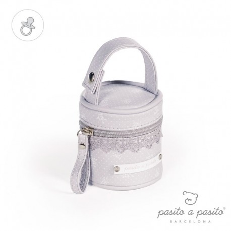 F Chupete Verona Flor Gris   