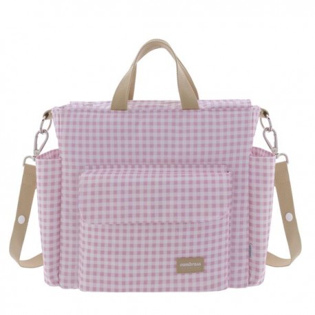 Bolso Maternal Vichy Rosa