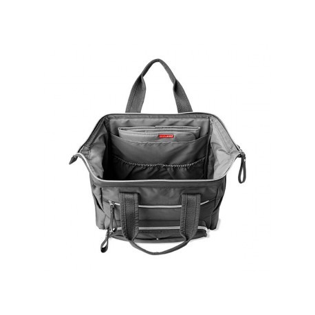 Mochila-Bolso Cambiador Gris