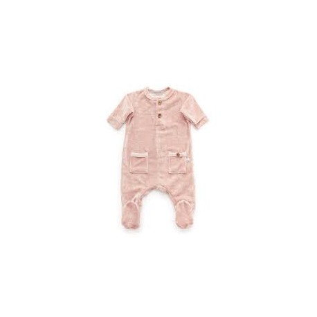 Pelele Terciopelo Rosa