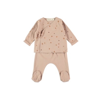 Jubon + Polaina Artic Rosa 0M