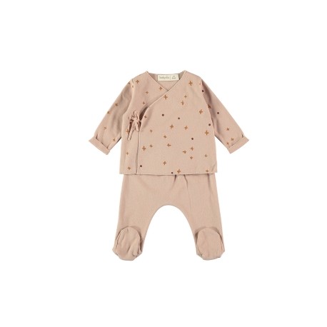 Jubon + Polaina Artic Rosa 0M