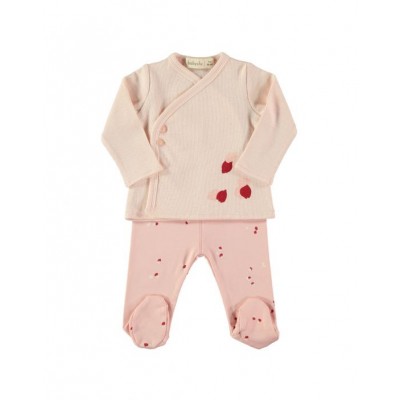 Jubon + Polaina 1M Petals Rosa