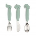Set Cubiertos Metal Green
