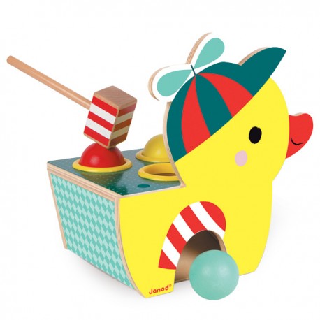 Pato Golpea Pelotas Madera    