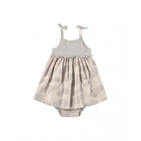Vestido+Culotte 12M Ciel Beige