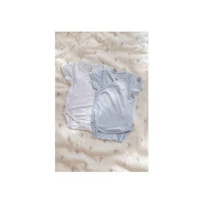 Pack BodyMangCorta 2pcsAzul T3