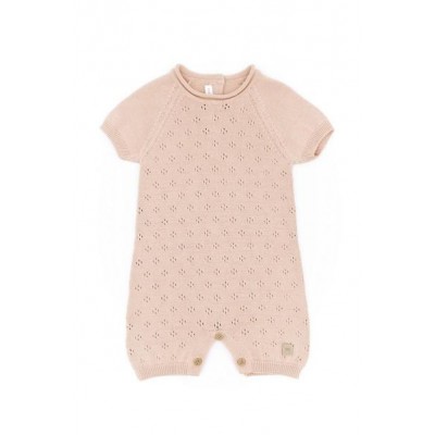 Pelele de Punto Rosa T3M