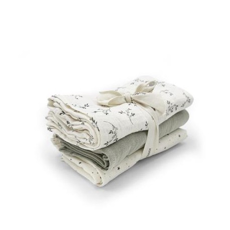 Pack 3 MiniMuselinas Olive Blo