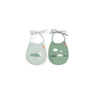 Tiny Pocket Bib 2 Pack Croco