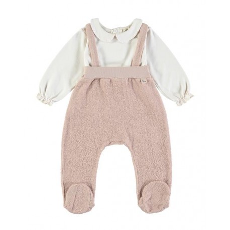 Peto + Camiseta Sof Pink 3M