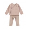 Conjunto Bebe Rib Soft Pink 3M