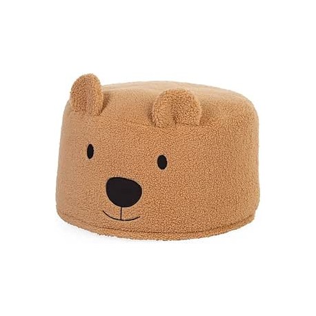 Teddy Bear Pouf Beige 40 cm