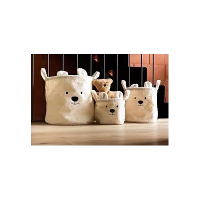 Cubo Osito Crudo Pequeño