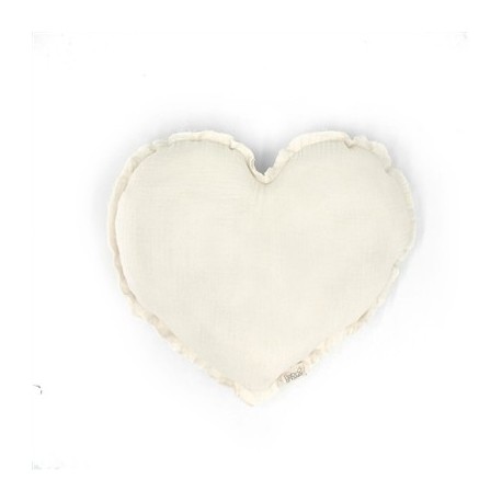 Cojin Corazon Ivory