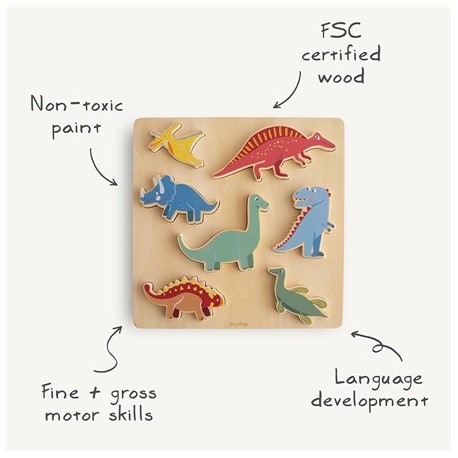 Puzzle Madera Dinosaurios