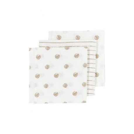 Muselinas Pack3 Rayas y Puntos