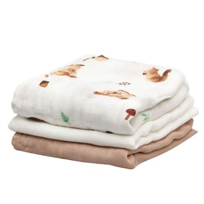 Muselinas Pack 3 Bosque Animal